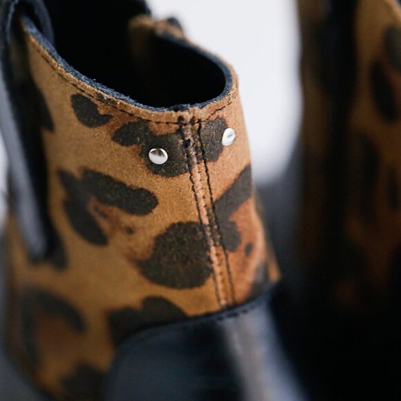 Cartel Western Style Black Leather  Booties - Picture 7 of 10